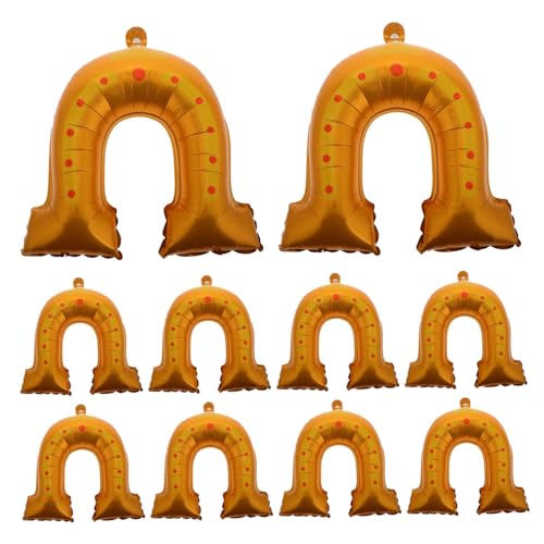 iplusmile 10Stücke Goldene U Förmige Aluminiumfolienballons für Hochzeit und Partydekoration Langlebig für Festliche Anlässe Vielseitig Einsetzbar von iplusmile