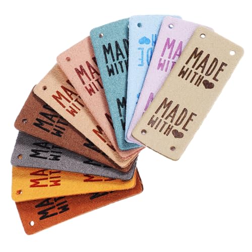 iplusmile 10Stücke Handgefertigte Lederetiketten für Häkeln Farbige Tags zum Annähen für Kleidung Taschen Hüte und DIY Projekte Langlebig für Handarbeiten iplusmile 10Stücke Handgefertigte Lederetiketten für Häkeln Farbige Tags zum Annähen für Kleidung Taschen Hüte und DIY Projekte Langlebig für Handarbeiten von iplusmile