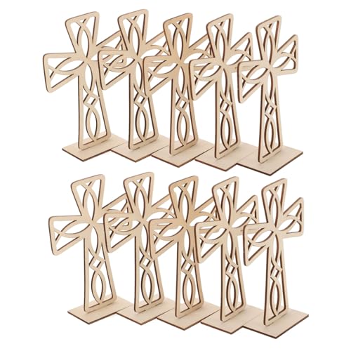 iplusmile 10Stücke Holzkreuz Dekoration Dekoratives Holz für Bastelprojekte Handwerk und Geschenkideen Kompakt und Leicht iplusmile 10Stücke Holzkreuz Dekoration Dekoratives Holz für Bastelprojekte Handwerk und Geschenkideen Kompakt und Leicht von iplusmile
