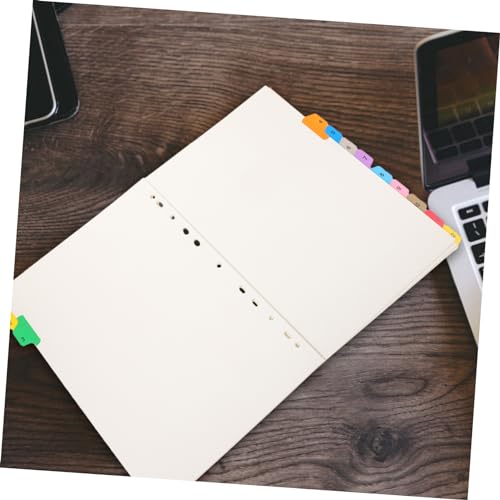 iplusmile 12 Blatt Teiliges Register aus Pet und Papier Farbige Locher Registerkarten für Ringbücher Praktische und Langlebige Trennblätter zum Schnellen Ordnen und Markieren von von iplusmile