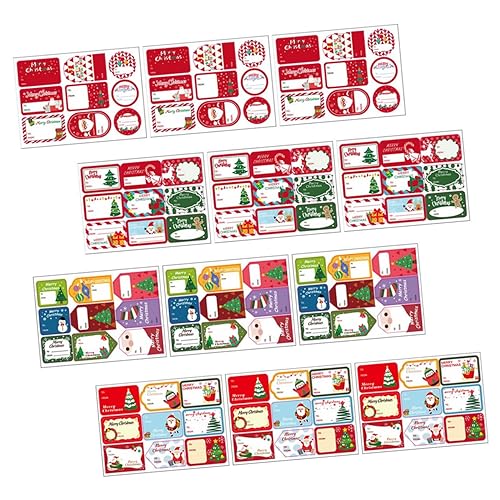 iplusmile 12 Blatt Weihnachtsaufkleber Teilig Selbstklebend Geschenketiketten mit Klassischen Motiven für Geschenkverpackung und Partydekoration Beschriftbar Festliche Weihnachtssticker iplusmile 12 Blatt Weihnachtsaufkleber Teilig Selbstklebend Geschenketiketten mit Klassischen Motiven für Geschenkverpackung und Partydekoration Beschriftbar Festliche Weihnachtssticker von iplusmile