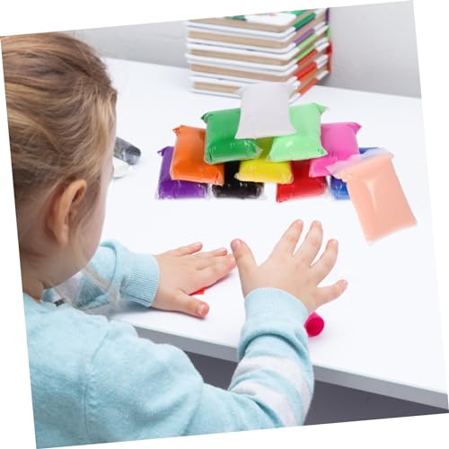 iplusmile 12 Packungen Teiliges Modelliermasse Bunt DIY Knetmasse Bastelset Lufttrocknend für Kreative Handarbeiten und Geschenkideen für Mädchen Jungen von iplusmile