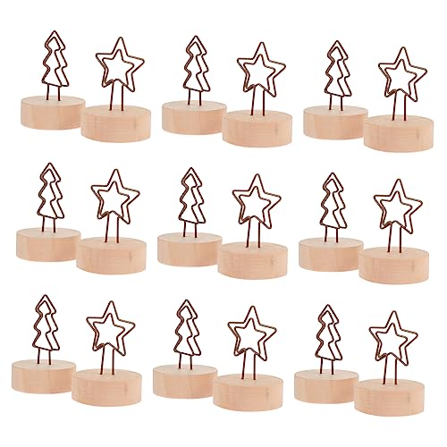 iplusmile 12 Stück Teiliges Memo Clips Weihnachtsbaum Stern aus mit Holzsockel Dekorativ für Weihnachten Party und Fotohalter Praktischer Kartenhalter für Tischdekoration iplusmile 12 Stück Teiliges Memo Clips Weihnachtsbaum Stern aus mit Holzsockel Dekorativ für Weihnachten Party und Fotohalter Praktischer Kartenhalter für Tischdekoration von iplusmile