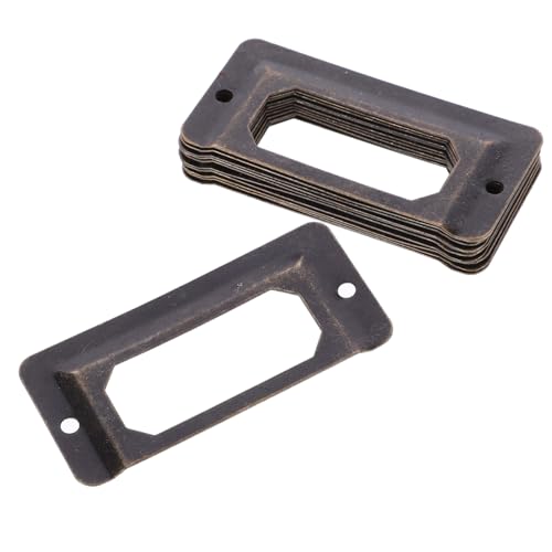 iplusmile 12 Stück Teiliges Metall Etikettenhalter Vintage Design Antike Schubladenbeschriftung Namensschild Rahmen für Büro Schrank Schublade Möbel Zubehör iplusmile 12 Stück Teiliges Metall Etikettenhalter Vintage Design Antike Schubladenbeschriftung Namensschild Rahmen für Büro Schrank Schublade Möbel Zubehör von iplusmile