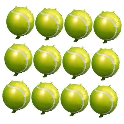 iplusmile 12 Stück Tennisballon Sport LED Ballons Masse thematisiert Tennisparty für groß dekorativer Luftballon Tennis-Foto-Requisiten Tennis Dekorationen Partyballon Aluminiumfolie Grün iplusmile 12 Stück Tennisballon Sport LED Ballons Masse thematisiert Tennisparty für groß dekorativer Luftballon Tennis-Foto-Requisiten Tennis Dekorationen Partyballon Aluminiumfolie Grün von iplusmile