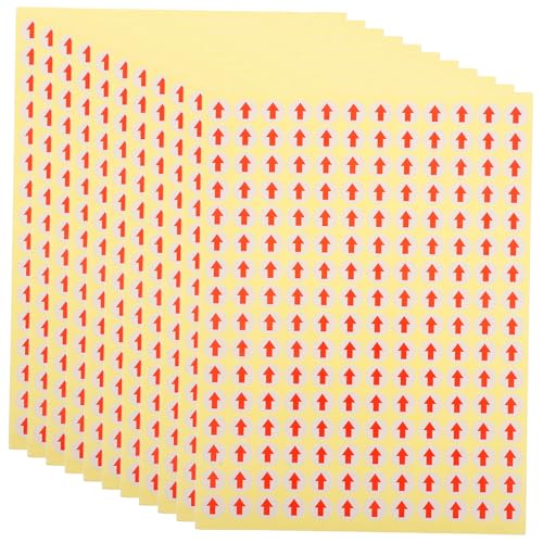 iplusmile 15 Blatt Rote Aufkleber Selbstklebend mit Kleinen Beschreibbaren Markierungsetiketten Langlebige Klebepfeile für Büro Lager und Produktionskennzeichnung iplusmile 15 Blatt Rote Aufkleber Selbstklebend mit Kleinen Beschreibbaren Markierungsetiketten Langlebige Klebepfeile für Büro Lager und Produktionskennzeichnung von iplusmile