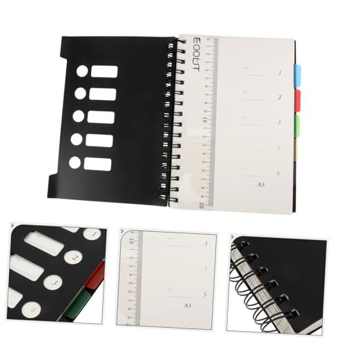 iplusmile 150 Blatt Schwarzes Spiralnotizbuch mit Trennseiten Liniertes College Notizbuch Robustes PP Material Vielseitig für Schule Büro Studium und Reise Projekt und Studienjournal iplusmile 150 Blatt Schwarzes Spiralnotizbuch mit Trennseiten Liniertes College Notizbuch Robustes PP Material Vielseitig für Schule Büro Studium und Reise Projekt und Studienjournal von iplusmile