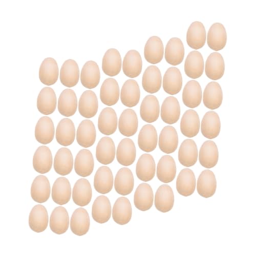 iplusmile 150Stücke Unvollendete Holz Eier für Bastelarbeiten DIY Dekoration Robuste und Glatte Oberfläche zum Bemalen und Gestalten für Ostern und Feste von iplusmile