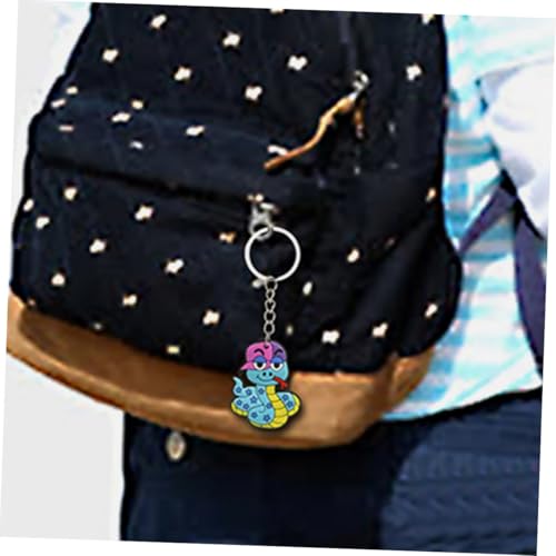 iplusmile 18 Stück Teiliges Bunter Schlangen Schlüsselanhänger Kreative Cartoon Schlange als Party Mitgebsel und für Robustes Material für Kleine Geschenke bei Kindergeburtstagen von iplusmile