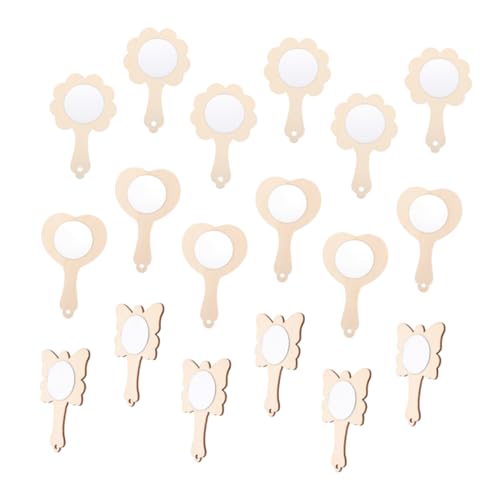 iplusmile 18 Stück Teiliges DIY Holzspiegel Bastelset Unbemalt mit Formen Blume Schmetterling Herz Handlicher Spiegel für Bemalen und Kreativen Basteln für Mädchen und Jungen iplusmile 18 Stück Teiliges DIY Holzspiegel Bastelset Unbemalt mit Formen Blume Schmetterling Herz Handlicher Spiegel für Bemalen und Kreativen Basteln für Mädchen und Jungen von iplusmile