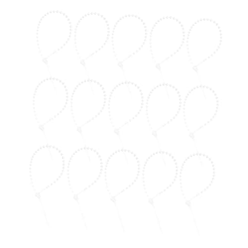 iplusmile 1Packung Transparente Adjustable Etikettenhalter mit Perlenkette für Einzelhandel Büro und Heimgebrauch Langlebig Einfach zu Verwenden Elegantes Design von iplusmile