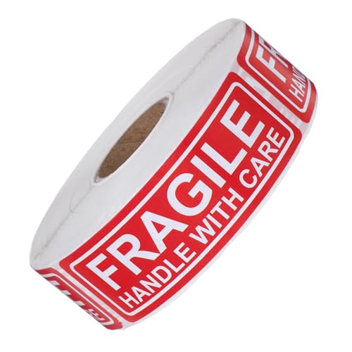 iplusmile 1Rolle Fragile Warnaufkleber Selbstklebende Etiketten für Versand Umzug für Zerbrechliche Keramikprodukte Beschädigungsrisiko von iplusmile