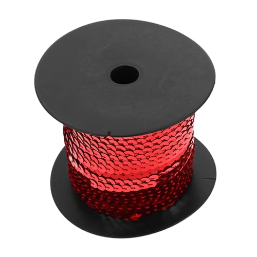 iplusmile 1Rolle Paillettenband Elastischer Paillettenstreifen für DIY Projekte Glitzerbesatz für Näharbeiten Langlebig und Vielseitig von iplusmile
