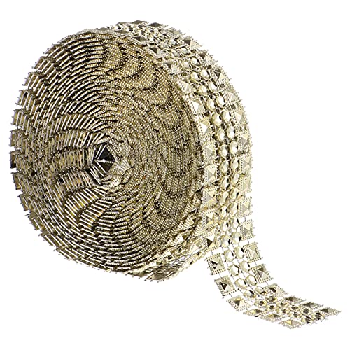 iplusmile 1Rolle Rhinestone Diamantband Yards Funkenstrahlendes Strassband für DIY Kunsthandwerk Hochzeitsdeko Bastelprojekte und Dekorationen von iplusmile