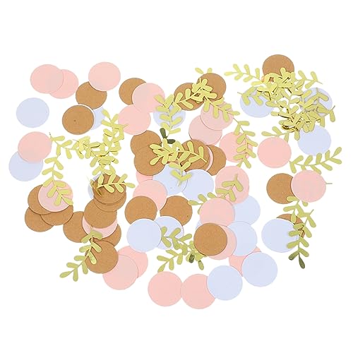 iplusmile 1Satz Konfetti Runde und Blattförmige Dekoration für Hochzeiten und Geburtstagsfeiern Party Streuung für Tische Geschenkboxen und Luftballons von iplusmile