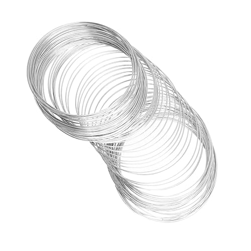 iplusmile 1Satz Stahldraht für Schmuckherstellung DIY Armbanddraht Silber für Schmuckdesign für Frauen und Langlebig und Leicht Armbänder iplusmile 1Satz Stahldraht für Schmuckherstellung DIY Armbanddraht Silber für Schmuckdesign für Frauen und Langlebig und Leicht Armbänder von iplusmile