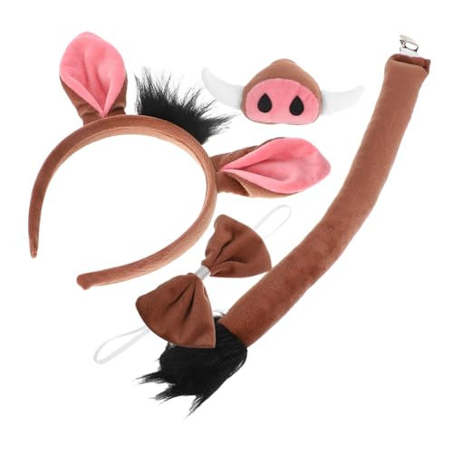 iplusmile 1Satz Süßes Schwein Tierstirnband Set Für Teiliges Kostümzubehör Für Halloween Karneval Cosplay Und Kinderveranstaltungen Bequem von iplusmile