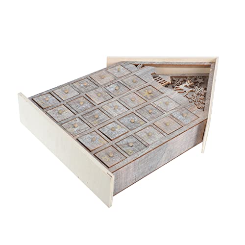 iplusmile 1Stück Holz Weihnachtskalender mit Leuchtende Desktop Dekoration für Weihnachten Niedliches für Festliche Tischverzierung mit Liebevollen Details iplusmile 1Stück Holz Weihnachtskalender mit Leuchtende Desktop Dekoration für Weihnachten Niedliches für Festliche Tischverzierung mit Liebevollen Details von iplusmile