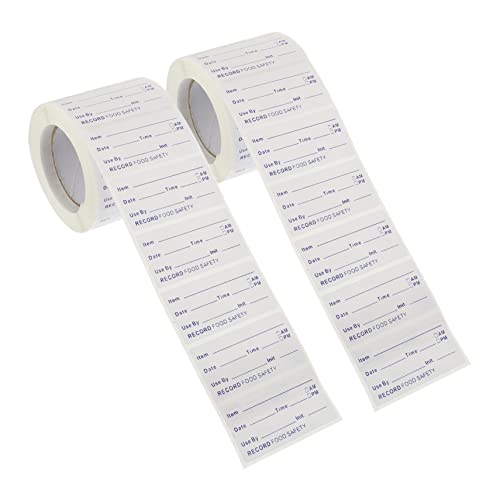 iplusmile 2 Rollen Ablösbare Selbstklebende Lebensmittel Etiketten für Vorratsdosen Gefrierbehälter und Einmachgläser Wiederverwendbare Aufbewahrungsaufkleber Leicht Beschriftbar und iplusmile 2 Rollen Ablösbare Selbstklebende Lebensmittel Etiketten für Vorratsdosen Gefrierbehälter und Einmachgläser Wiederverwendbare Aufbewahrungsaufkleber Leicht Beschriftbar und von iplusmile