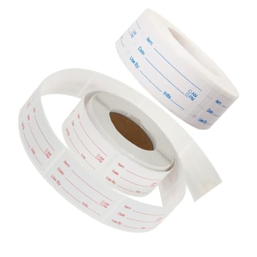 iplusmile 2 Rollen Lebensmittelaufbewahrungsetiketten Rot Blau Selbstklebende Gefrieretiketten für Kühlschrank und Vorratsbehälter Wasserfest und Langlebig für Organisierte Küche iplusmile 2 Rollen Lebensmittelaufbewahrungsetiketten Rot Blau Selbstklebende Gefrieretiketten für Kühlschrank und Vorratsbehälter Wasserfest und Langlebig für Organisierte Küche von iplusmile