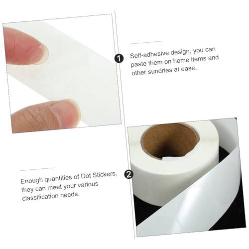 iplusmile 2 Rollen Transparente Aufkleber Rund Selbstklebende Punktetiketten für Umschlagversiegelung Klare Klebepunkte zum Beschriften Dekorieren und Verpacken Praktische Etiketten für iplusmile 2 Rollen Transparente Aufkleber Rund Selbstklebende Punktetiketten für Umschlagversiegelung Klare Klebepunkte zum Beschriften Dekorieren und Verpacken Praktische Etiketten für von iplusmile