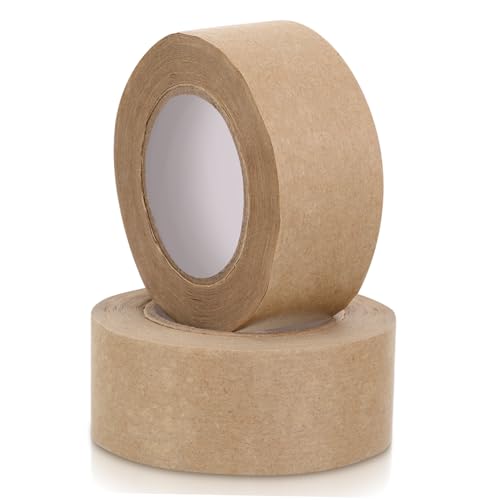 iplusmile 2 Rollen Wasseraktiviertes Rahmenband Nassklebendes Kraftpapier Klebeband Vielseitiges Verpackungs und Versiegelungsband für Kunstwerke und Bilderrahmen iplusmile 2 Rollen Wasseraktiviertes Rahmenband Nassklebendes Kraftpapier Klebeband Vielseitiges Verpackungs und Versiegelungsband für Kunstwerke und Bilderrahmen von iplusmile