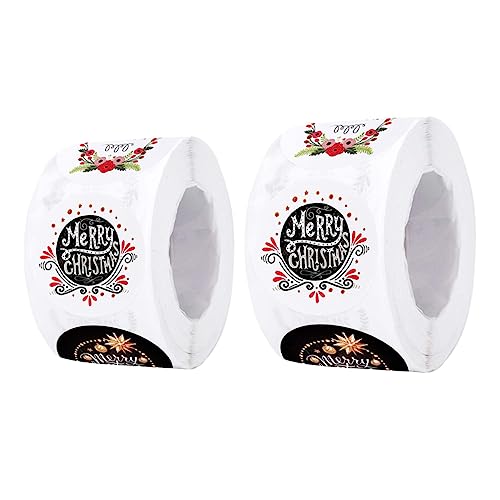 iplusmile 2 Rollen Weihnachtsaufkleber Selbstklebend Geschenketiketten mit Weihnachtsmotiven für Geschenke Karten Verpackungen Festliche Dekoration iplusmile 2 Rollen Weihnachtsaufkleber Selbstklebend Geschenketiketten mit Weihnachtsmotiven für Geschenke Karten Verpackungen Festliche Dekoration von iplusmile