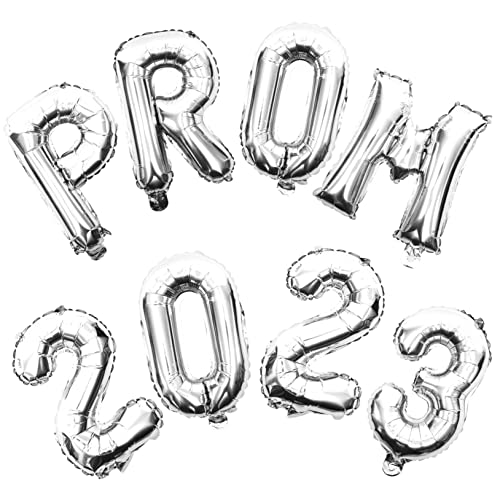 iplusmile 2 Sätze 2023 dekorative Luftballons Junggesellin 2023 Luftballons blaue und goldene Luftballons Party Rosa Grad Ballondekoration Ballon mit Abschlussmotiv Aluminiumfolie Silber von iplusmile