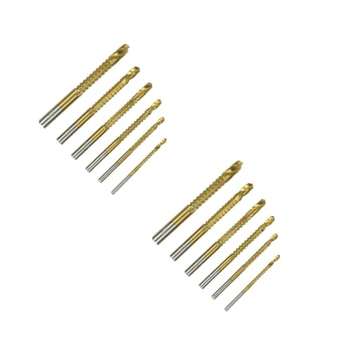 iplusmile 2 Sätze Teiliges Hochgeschwindigkeits Stahl Spiralbohrer Für Elektrische Bohrer Langlebige Metallbohrer Für Einsetzbar Goldene Beschichtung 6 Stücke * 2 iplusmile 2 Sätze Teiliges Hochgeschwindigkeits Stahl Spiralbohrer Für Elektrische Bohrer Langlebige Metallbohrer Für Einsetzbar Goldene Beschichtung 6 Stücke * 2 von iplusmile