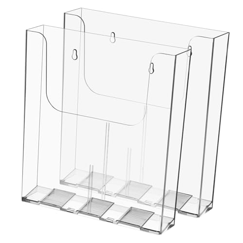 iplusmile 2 Stück Acryl Wandmontierter Prospekthalter Magazinhalter Dokumentenhalter Platzsparend Robust Für Büro Ausstellung Hotel iplusmile 2 Stück Acryl Wandmontierter Prospekthalter Magazinhalter Dokumentenhalter Platzsparend Robust Für Büro Ausstellung Hotel von iplusmile