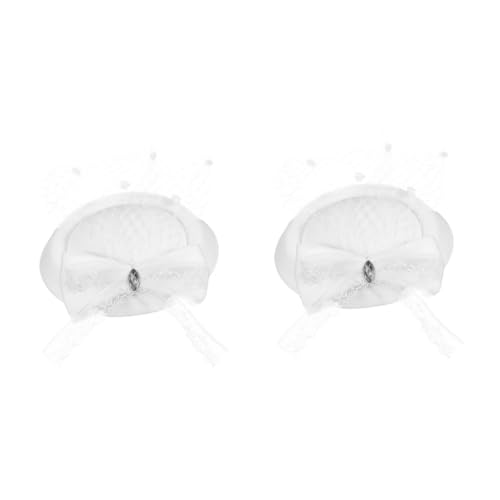 iplusmile 2 Stück Baserbühnenkopfschmuck Fascinator-Hüte für die Hochzeit Fascinator-Hut mit breiter Krempe Kopfbedeckungen für Cocktail-Teepartys Hochzeit Haarhut Wolle Weiß iplusmile 2 Stück Baserbühnenkopfschmuck Fascinator-Hüte für die Hochzeit Fascinator-Hut mit breiter Krempe Kopfbedeckungen für Cocktail-Teepartys Hochzeit Haarhut Wolle Weiß von iplusmile