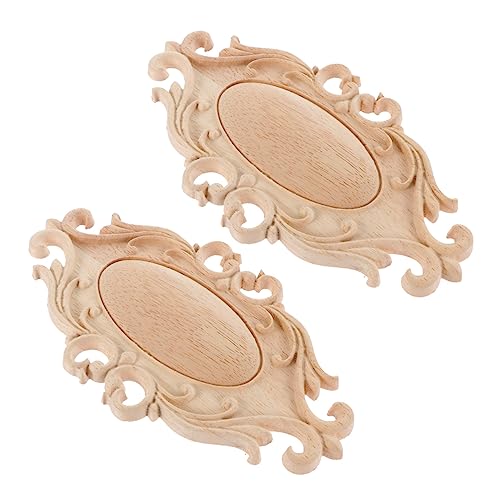 iplusmile 2 Stück Holz Geschnitzte Applikationen Teiliges Design für Möbeldekoration DIY Holzverzierung für Schränke Kommoden Wände und iplusmile 2 Stück Holz Geschnitzte Applikationen Teiliges Design für Möbeldekoration DIY Holzverzierung für Schränke Kommoden Wände und von iplusmile