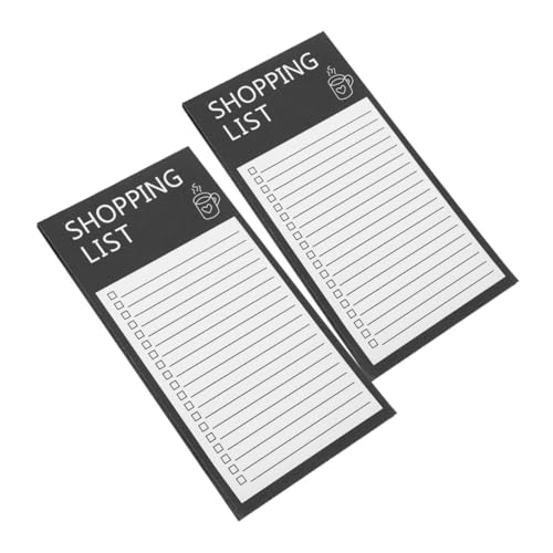 iplusmile 2 Stück Magnetische to Do Listen Pads mit Magnetischer Rückseite Wiederverwendbarer Kühlschrank Notizblock für Einkaufslisten Leicht Tragbar Praktische Organisation für Zuhause von iplusmile