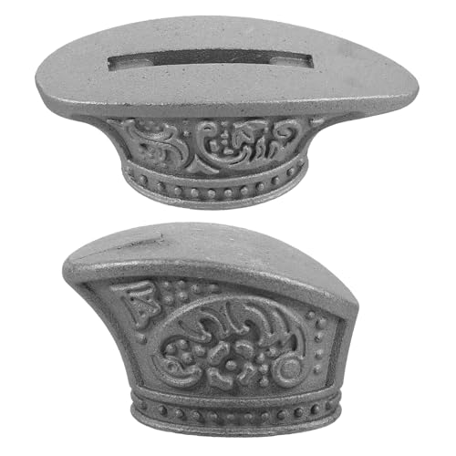 iplusmile 2 Stück Messer Fingerschutz Bolster Knauf Set Edelstahl Messer Machen Griff DIY Messer Zubehör von iplusmile