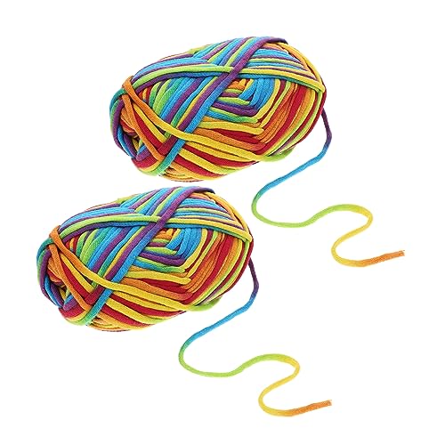iplusmile 2 Stück Regenbogen Farbverlauf Garn Dickes Weiches Häkelgarn für Stricken Häkeln DIY Handarbeit Vielseitig Einsetzbar für Schals Pullover Taschen Hautfreundlich und Langlebig iplusmile 2 Stück Regenbogen Farbverlauf Garn Dickes Weiches Häkelgarn für Stricken Häkeln DIY Handarbeit Vielseitig Einsetzbar für Schals Pullover Taschen Hautfreundlich und Langlebig von iplusmile