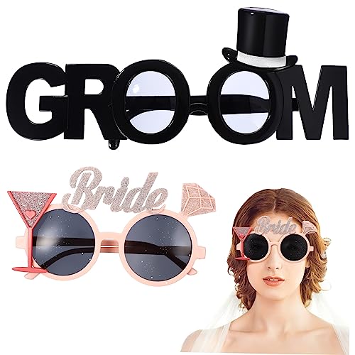 iplusmile 2 Stück Teiliges Hochzeit Eyewear für Braut Bräutigam Lustige Partybrillen in Schwarz Fotorequisite für Junggesellinnenabschied und Hochzeitsfeier Stilvolles Accessoire für iplusmile 2 Stück Teiliges Hochzeit Eyewear für Braut Bräutigam Lustige Partybrillen in Schwarz Fotorequisite für Junggesellinnenabschied und Hochzeitsfeier Stilvolles Accessoire für von iplusmile