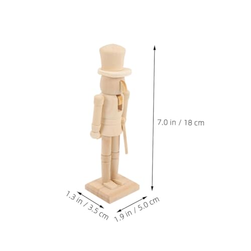 iplusmile 2 Stück Unbemalte Holz Walnussknacker Soldat DIY Bastelset Große Weihnachtsdekoration Robuste Holzfigur zum Bemalen Handwerkliche Verzierung für Weihnachtsfest iplusmile 2 Stück Unbemalte Holz Walnussknacker Soldat DIY Bastelset Große Weihnachtsdekoration Robuste Holzfigur zum Bemalen Handwerkliche Verzierung für Weihnachtsfest von iplusmile