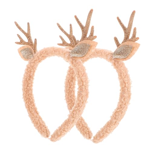 iplusmile 2 Stück Weihnachtliche Rentier Haarreifen Goldfarbene Geweih Stirnbänder Leicht und Komfortabel Festlicher Haarschmuck für Erwachsene für Weihnachtsfeiern und iplusmile 2 Stück Weihnachtliche Rentier Haarreifen Goldfarbene Geweih Stirnbänder Leicht und Komfortabel Festlicher Haarschmuck für Erwachsene für Weihnachtsfeiern und von iplusmile