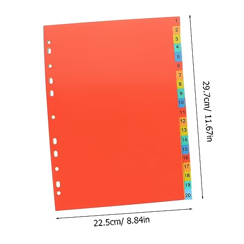 iplusmile 20 Blatt Teilig Farbige Registerblätter Kunststoff Trennblätter mit Löchern für Ringbuch Ordner Vielseitige Indexseiten für Schule Büro Organizer und Notizbücher iplusmile 20 Blatt Teilig Farbige Registerblätter Kunststoff Trennblätter mit Löchern für Ringbuch Ordner Vielseitige Indexseiten für Schule Büro Organizer und Notizbücher von iplusmile