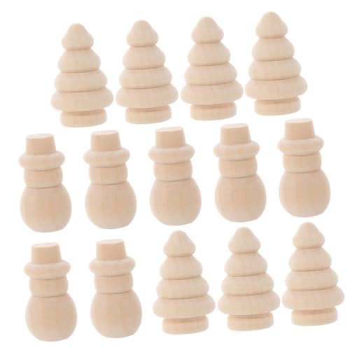 iplusmile 20 Stück Teiliges DIY Holz mit Weihnachtsbaum und Schneemann Unbemalte Holzfiguren für Kreative Bastelarbeiten mit Glatten Kanten Leicht und Langlebig für Weihnachtsdeko und iplusmile 20 Stück Teiliges DIY Holz mit Weihnachtsbaum und Schneemann Unbemalte Holzfiguren für Kreative Bastelarbeiten mit Glatten Kanten Leicht und Langlebig für Weihnachtsdeko und von iplusmile