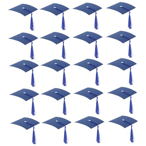 iplusmile 20 Stück Teiliges Mini Abschlusskappen Cake Topper in Blau Stilvolle Partydekoration für Abschlussfeiern Kreative Flaschendeko und Schokoladenverzierung Passend für Kuchen und iplusmile 20 Stück Teiliges Mini Abschlusskappen Cake Topper in Blau Stilvolle Partydekoration für Abschlussfeiern Kreative Flaschendeko und Schokoladenverzierung Passend für Kuchen und von iplusmile