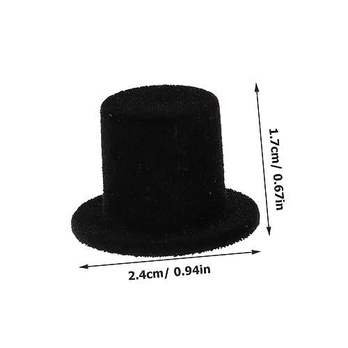 iplusmile 20 Stück Teiliges Mini Beflockte Puppenhüte Schwarz Kleine Dekoration Für Weihnachten DIY Bastelarbeiten Zubehör iplusmile 20 Stück Teiliges Mini Beflockte Puppenhüte Schwarz Kleine Dekoration Für Weihnachten DIY Bastelarbeiten Zubehör von iplusmile