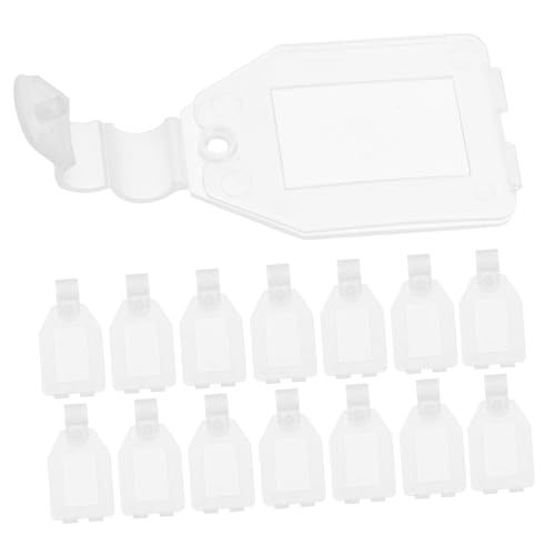 iplusmile 20 Stück Teiliges Preisetikettenhalter für Supermärkte und Halter für Preisschilder aus Langlebigem Material Transparent für Warenpräsentation und Klare Preisanzeige von iplusmile