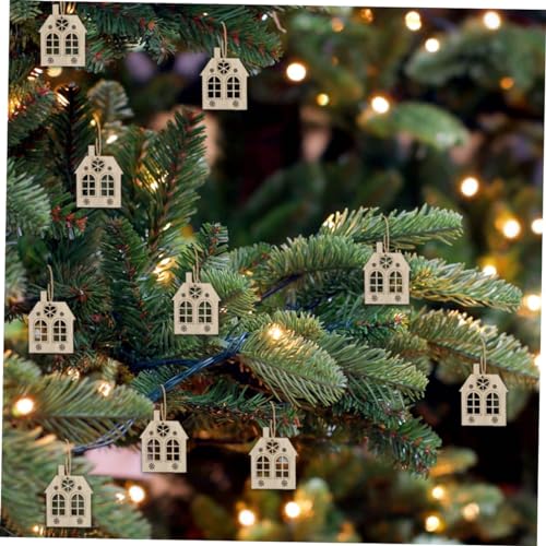 iplusmile 20 Stück Teiliges Weihnachtsbaumschmuck Holzanhänger Hausform DIY Bemalbar Langlebiges Holzmaterial Wiederverwendbar Weihnachtsdeko zum Aufhängen für Festliche iplusmile 20 Stück Teiliges Weihnachtsbaumschmuck Holzanhänger Hausform DIY Bemalbar Langlebiges Holzmaterial Wiederverwendbar Weihnachtsdeko zum Aufhängen für Festliche von iplusmile