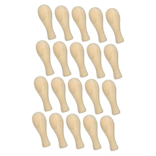 iplusmile 20Stücke Einladungsstempelgriff Holz Handlicher Ersatzgriff für Hochzeitsstempel und Scrapbooking für Verschiedene Stempelköpfe Original Holzfarbe Ergonomisches von iplusmile