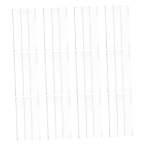 iplusmile 20Stücke Flache Transparente Acryl Preisschildhalter für Wandmontage für Supermärkte Einzelhandelsgeschäfte und Marktstände Platzsparendes Design Robuster von iplusmile