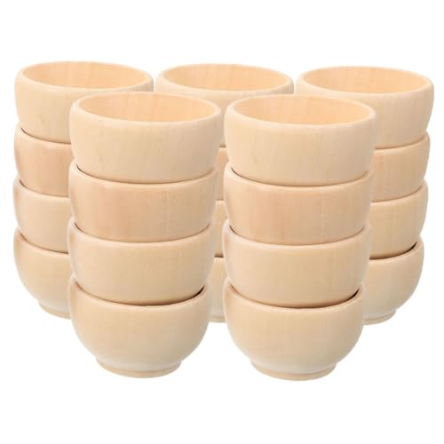 iplusmile 20Stücke Malbare Holzschalen Hartholz für DIY Bastelprojekte Schalen zum Anmalen Holzornamente für Kinderhandwerksideen für Dips und Gewürze iplusmile 20Stücke Malbare Holzschalen Hartholz für DIY Bastelprojekte Schalen zum Anmalen Holzornamente für Kinderhandwerksideen für Dips und Gewürze von iplusmile