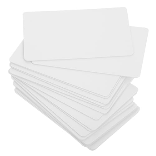iplusmile 20Stücke PVC Karten Leere Beidseitig Bedruckbare Plastikkarten für Ausweise Kreditkarten und Bastelprojekte Kompatibel mit Tintenstrahldruckern von iplusmile