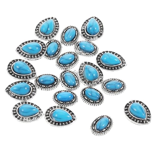 iplusmile 20Stücke Teiliges Retro Türkis Charm Nageldekoration für DIY Nail Art Hochwertige Maniküre Zubehör mit Feiner Handwerkskunst und Einfachem Anwendungskomfort iplusmile 20Stücke Teiliges Retro Türkis Charm Nageldekoration für DIY Nail Art Hochwertige Maniküre Zubehör mit Feiner Handwerkskunst und Einfachem Anwendungskomfort von iplusmile