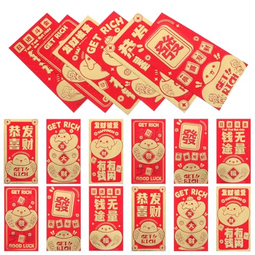 iplusmile 24 Stück Cartoon-rotes Paket Schlangen-neujahrsumschläge Glücklicher Geldumschlag Neujahrs-hong-bao-paket Roter Umschlag Des Schlangenjahres Dekorative Rote Päckchen Papier iplusmile 24 Stück Cartoon-rotes Paket Schlangen-neujahrsumschläge Glücklicher Geldumschlag Neujahrs-hong-bao-paket Roter Umschlag Des Schlangenjahres Dekorative Rote Päckchen Papier von iplusmile
